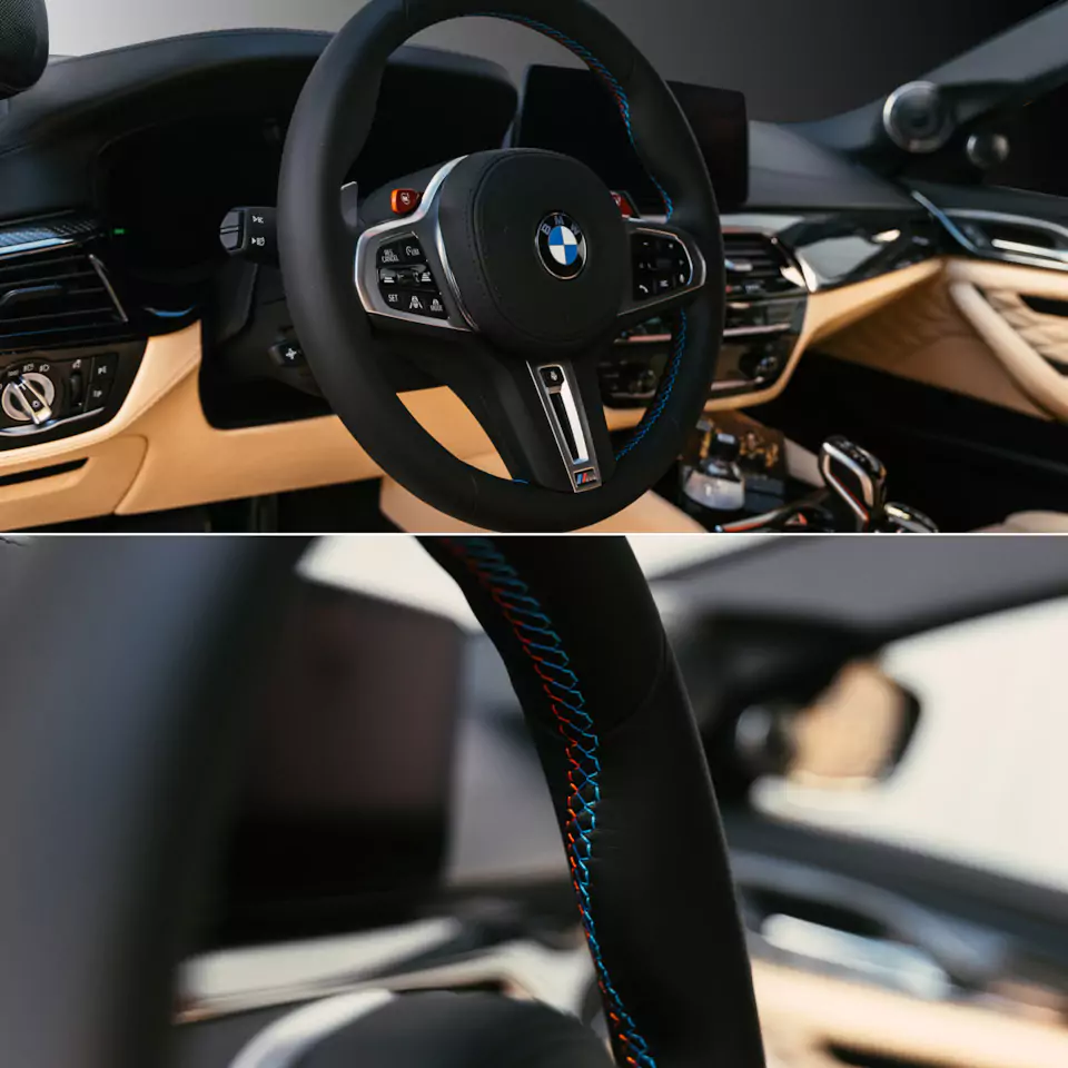 Полный пошив салона BMW M5 Competition в кожу и доработка сабвуфера в ранее построенной акустической системе